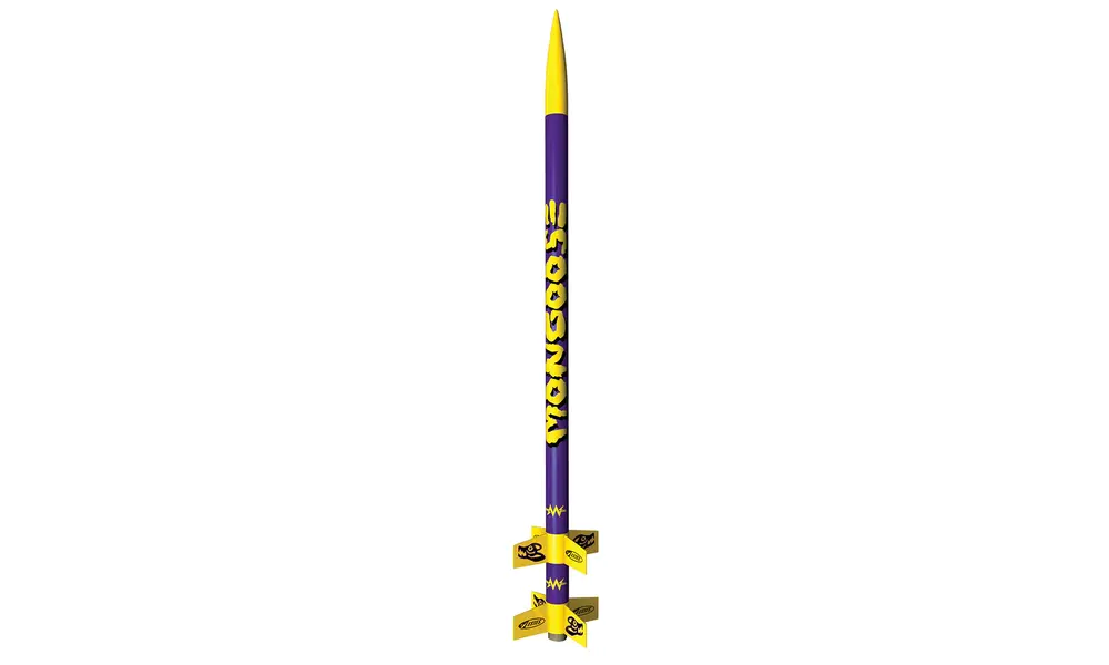 Mongoose modellrakettsett, 2-trinns rakett, ferdighetsnivå 1, vekselstrømsmotorer, 2 image model rocketry