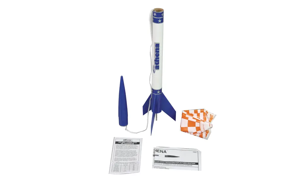 Estes Athena model rocket kit, ready to fly A-C motors, 6 image model rocketry