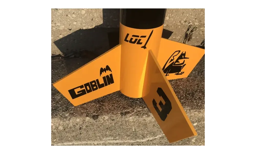 5,5" (140 mm) Goblin - Loc-Präzisionsmodell-Raketenbausatz, 2 image