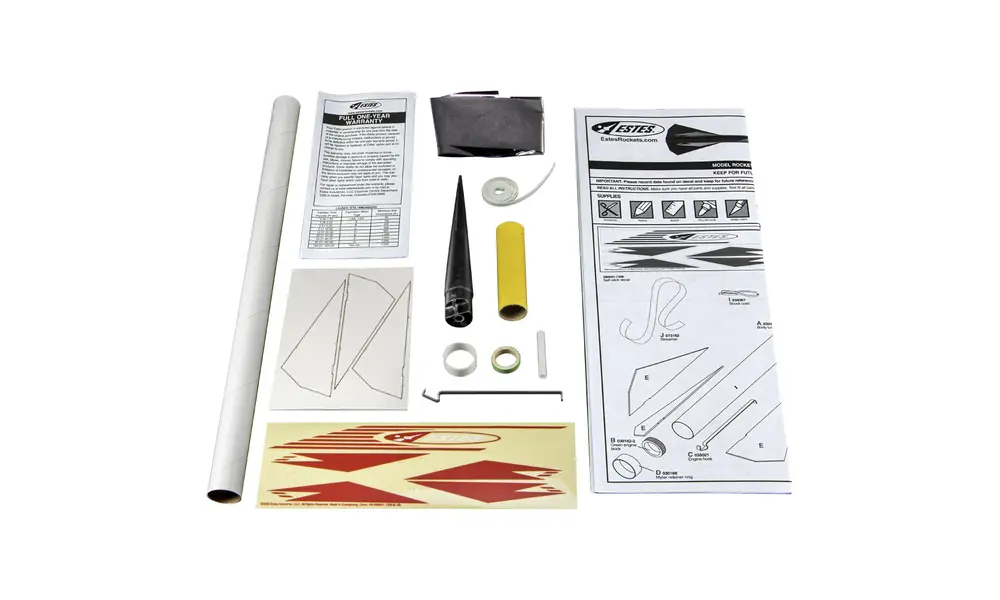 Kit de cohete modelo Xtreme - nivel de habilidad 1, motores de cohete AC de montaje de 18 mm - Estes, 5 image