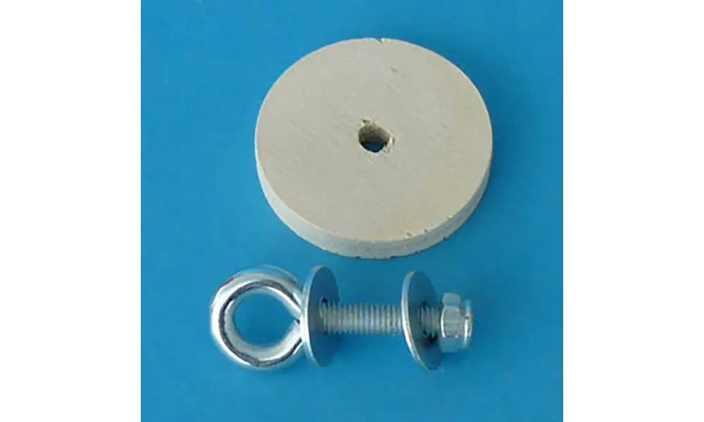 Placa adaptadora 37mm con cáncamo - Klima, Opciones de producto: Placa adaptadora de 37 mm con cáncamo