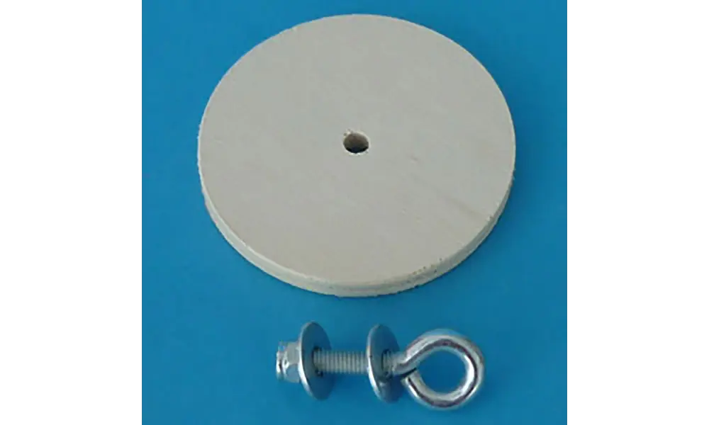 Adapter plate 63mm with eyebolt - Klima, Other product options: 63mm adapter plate with eyebolt model rocketry