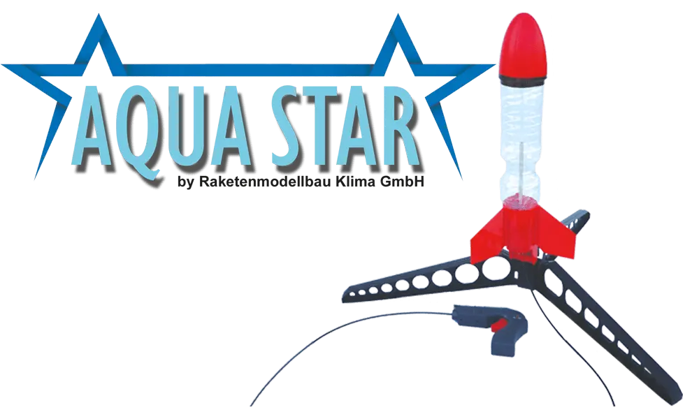 Klima Aqua Star starterset waterraket - kan 100m hoog vliegen - veel plezier