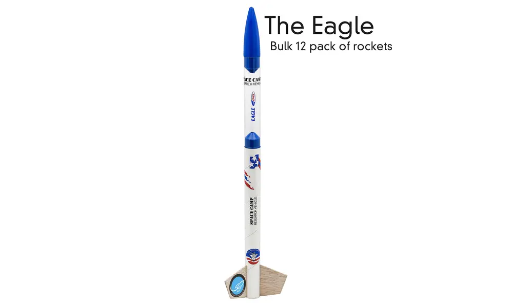 12x Estes Eagle S.C.R.V team kit - Glue on fins model rocketry