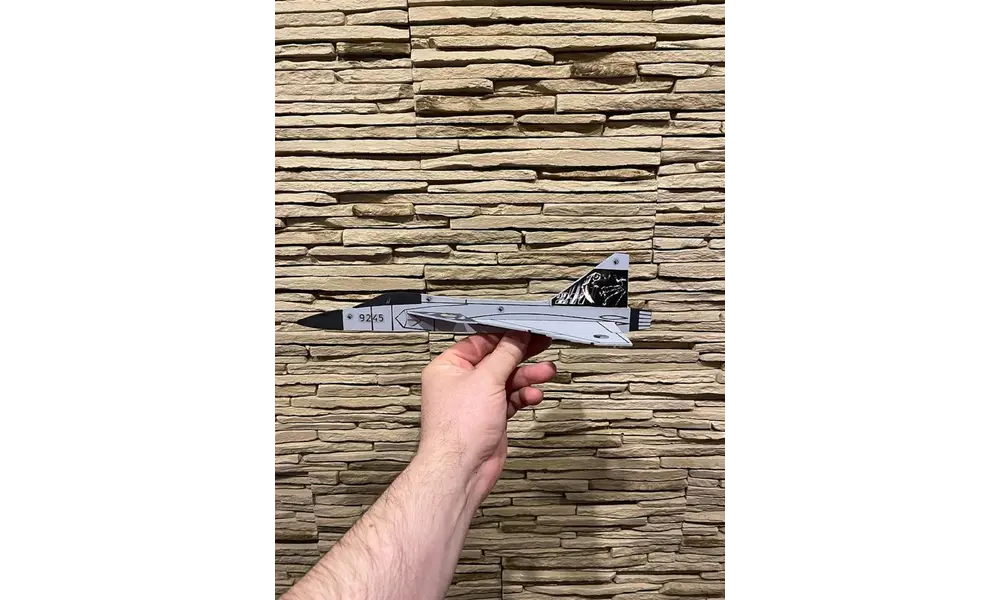 Gripen Model Rocket Glider til TSP-motorer model rocketry