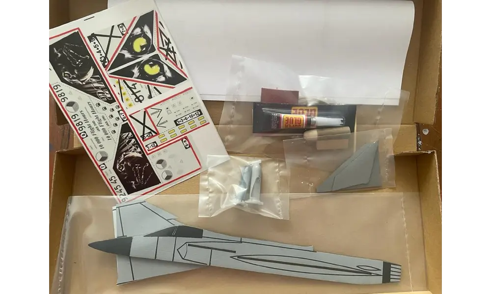 Gripen Model Rocket Glider til TSP-motorer, 3 image model rocketry