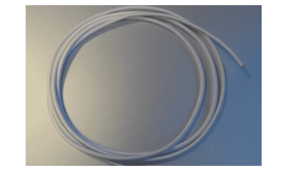 Gummi-Dämpferschnur 3 mm – 1,5 m Länge – Klima, Produktoptionen: Klima Gummischnur 3mm / 1500mm Weiß