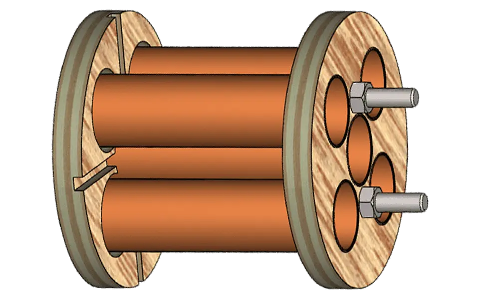 Motorfeste 5x18mm / 72.4mm for 75mm rør model rocketry