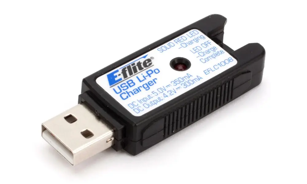 1S 3.7v USB Li-Po charger - 300mA - Lithium polymer charger, Other product options: USB Lipo charger - 300mA model rocketry