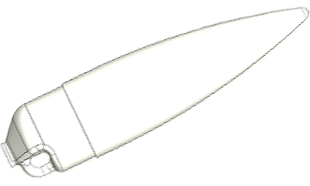 Pointe de nez de 26 mm, plastique ABS blanc, Options du produit: Klima nez 26mm blanc