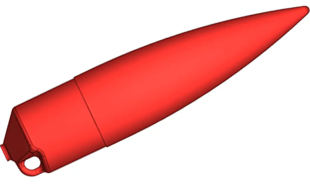 35mm Nosecone tip, Red ABS Plastic, Other product options: Klima nosecone 35mm red model rocketry