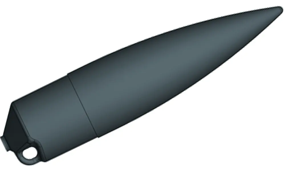 Pointe de nez de 35 mm, plastique ABS noir, Options du produit: Klima nez 35mm noir