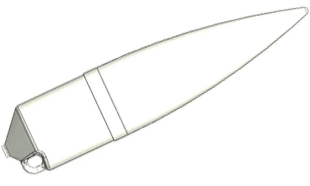 50 mm næsekeglespids, hvid ABS-plast, Other product options: Klima nosecone 50mm white model rocketry