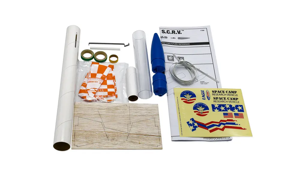 12x Estes Eagle S.C.R.V team kit - Glue on fins, 3 image model rocketry
