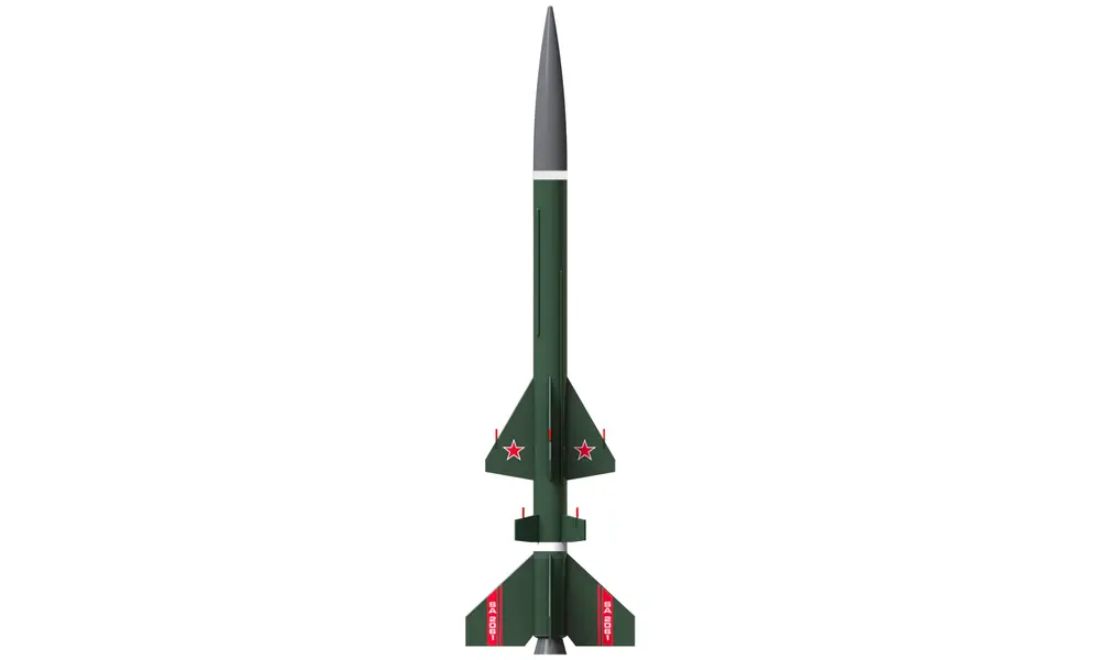 SA-2061 Sasha Model Rocket Kit Skill Level 3 24mm mount D-E engines, 2 image model rocketry
