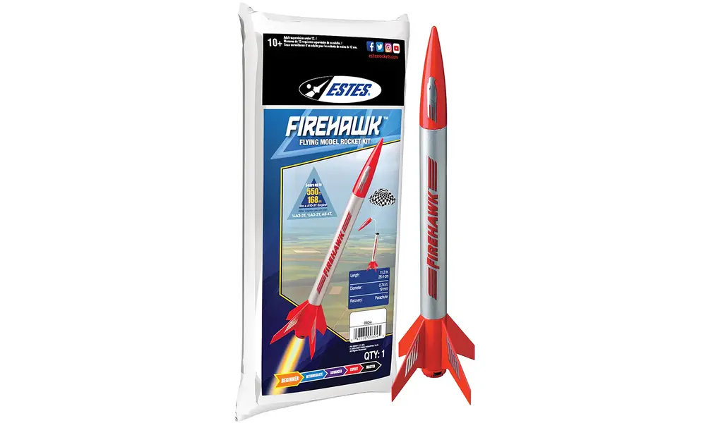 Firehawk Estes model rocket kit model rocketry