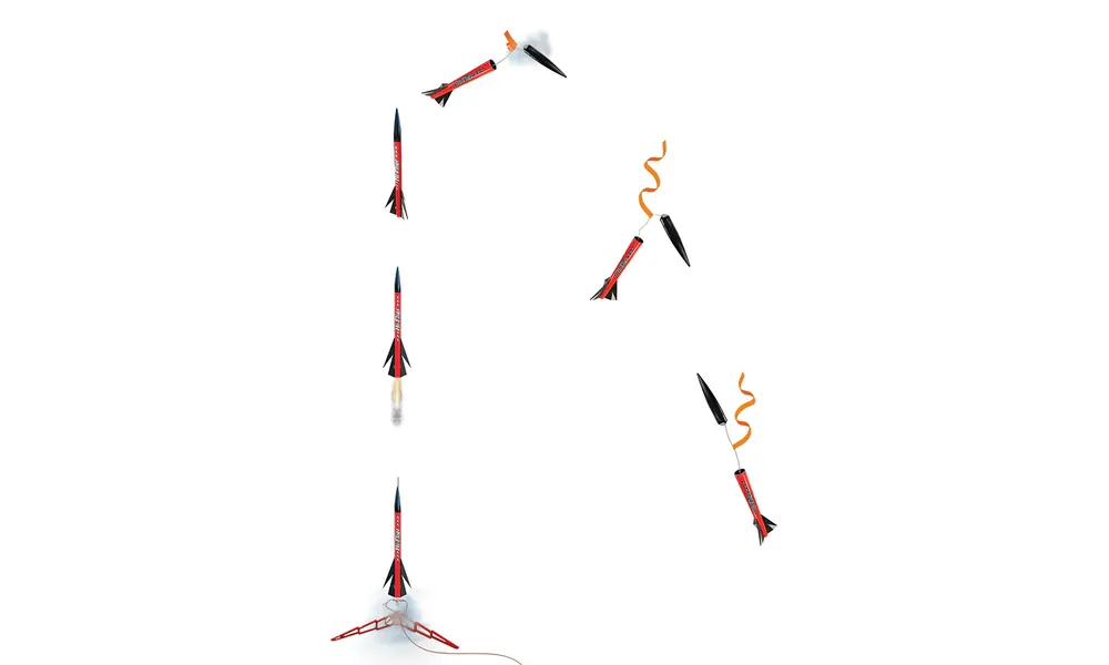 Stavebnice modelu rakety Estes Hi-Flier - úroveň dovedností 2, 18mm montážní AC raketové motory, 7 image