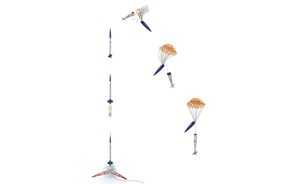 Kit de cohetes para principiantes Phantom Blue Estes, 5 image