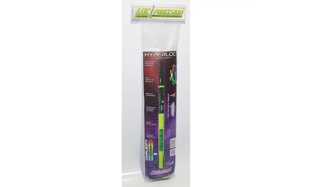 Park flyer hyperloc 160 model rocket kit, 2 image model rocketry
