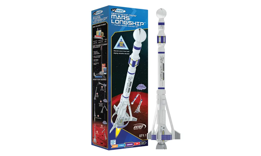 Destination Mars Estes Mars Longship raketmodellbyggsats model rocketry