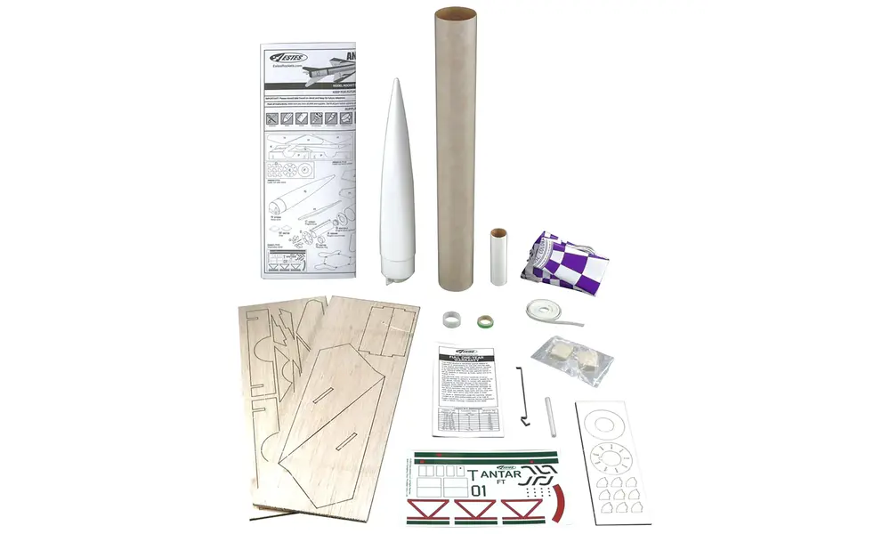 Antar Estes model rocket kit, 2 image model rocketry