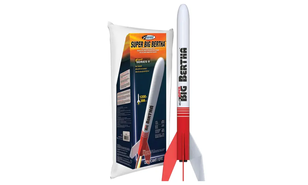 Pro Series II Super Big Bertha Model Rocket Kit, Skill Level 3 2.6" wide model rocketry