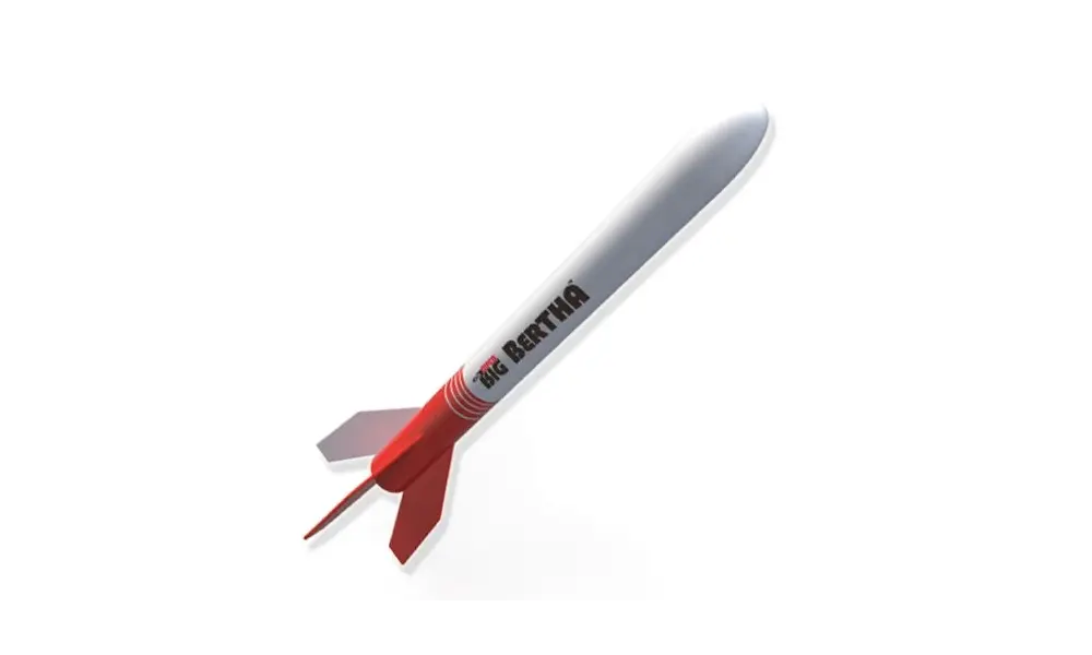 Pro Series II Super Big Bertha Model Rocket Kit, Skill Level 3 2.6" wide, 2 image model rocketry