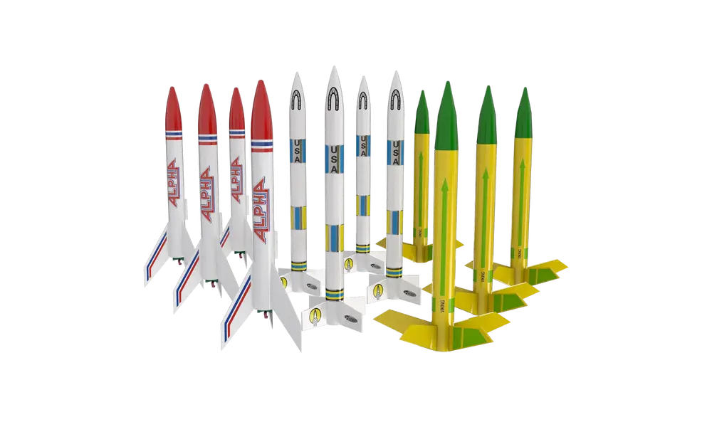 AVG bulk pack (12 rockets) Estes model rocket kits, 2 image model rocketry