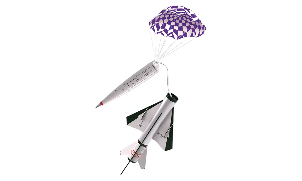 Antar Estes model rocket kit, 5 image model rocketry