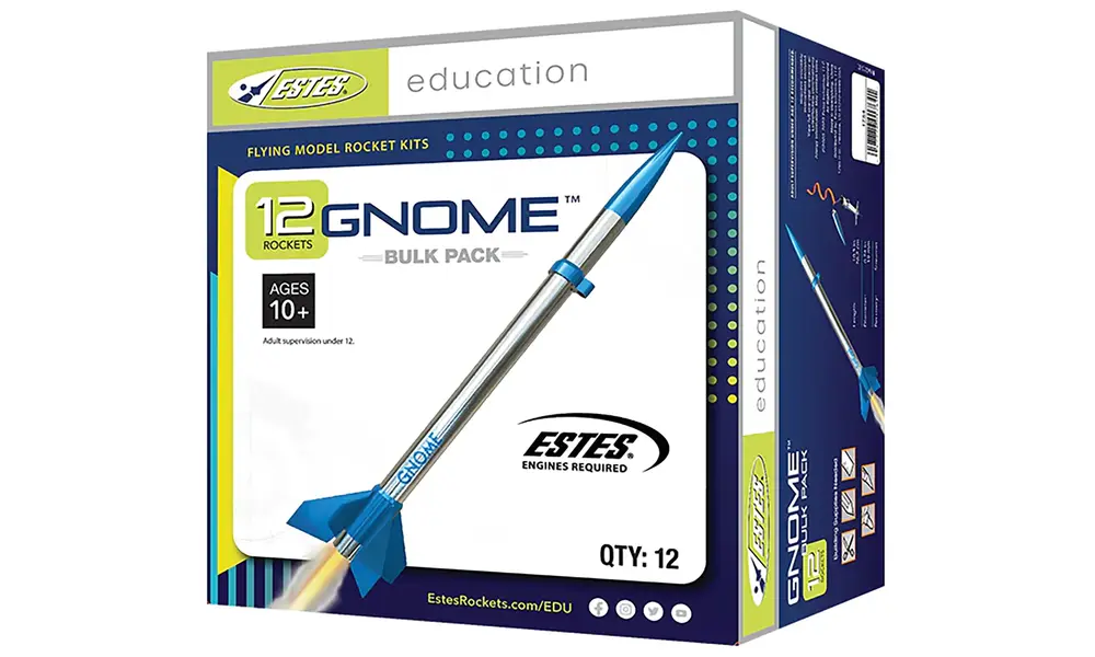 12x Gnome bulkteampakket modelraketkit scholenclubs
