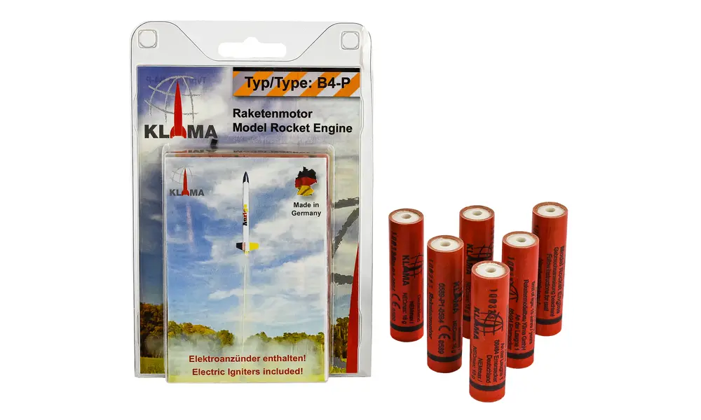 B4-P Six Pack 18-mm-Klima-Modell-Raketenmotor (PLUGGED)-Motor