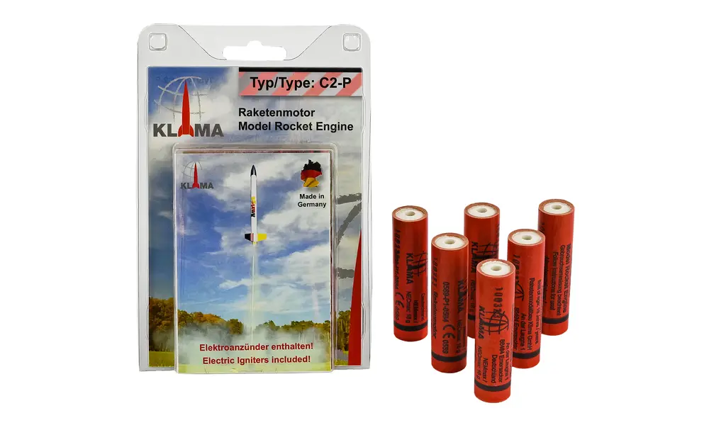 C2-P Six Pack 18mm Klima model rocket motors (PLUGGED) engine model rocketry