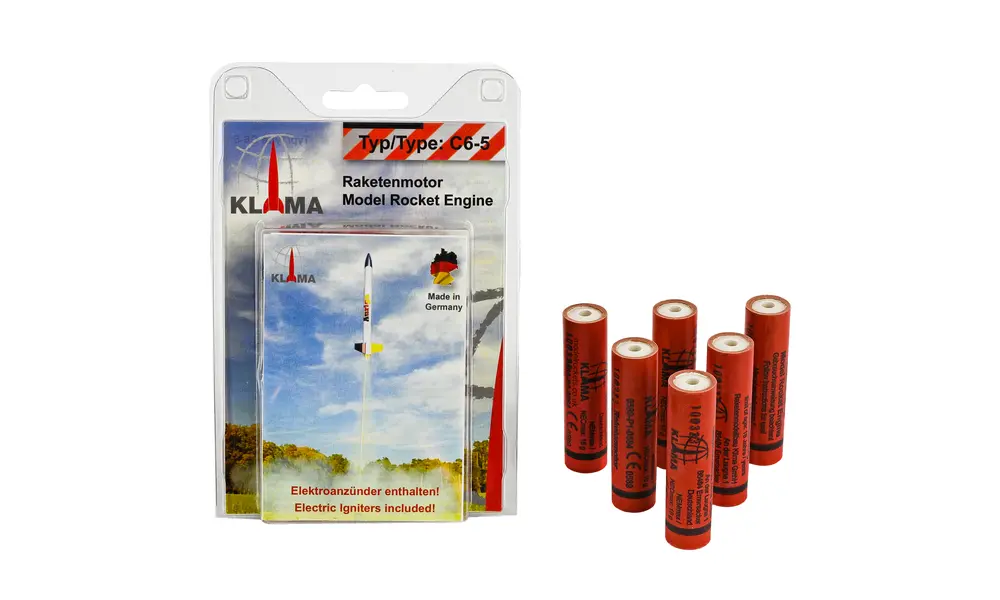 C6-5 Six Pack 18mm Klima modell rakettmotorer motor model rocketry