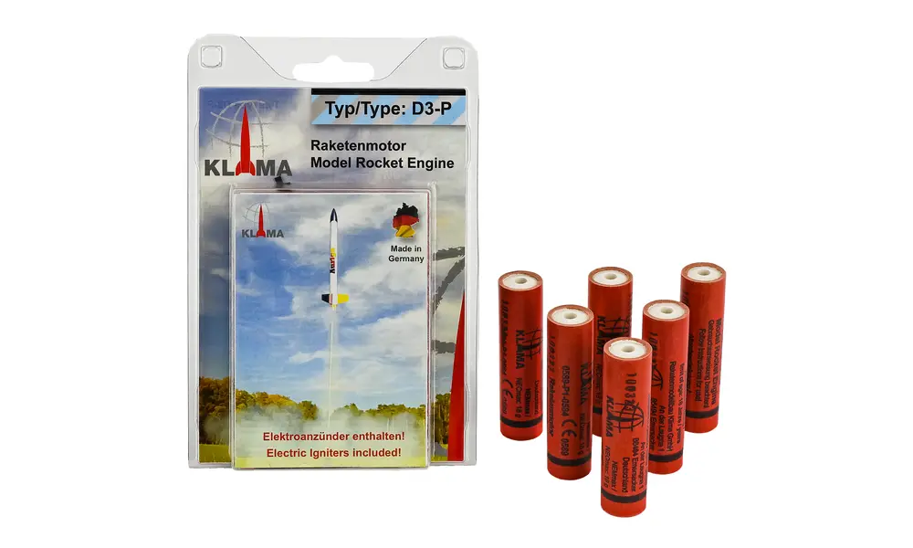 D3-P Six Pack 18mm Klima model raketmotorer (Plugged) motor model rocketry