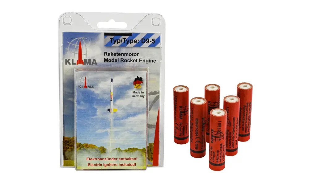 D9-5 Six Pack 18 mm Klima-modelraketmotorenmotor