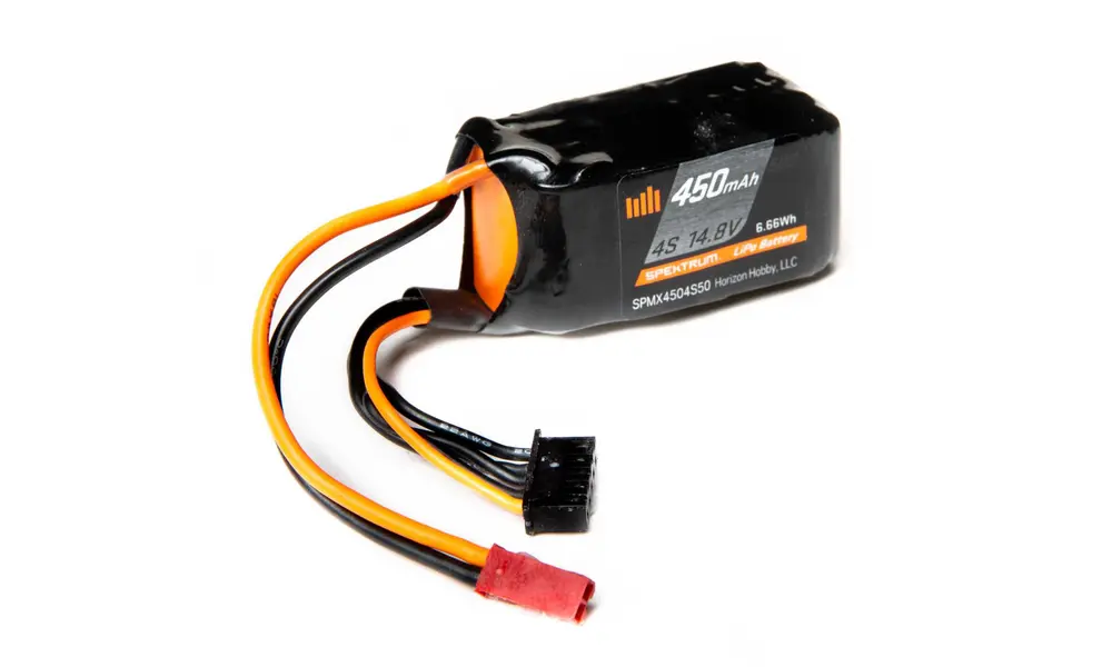 Spektrum 450mAh 4S 14,8V 50C LiPo-batterij; JST-lithiumpolymeer