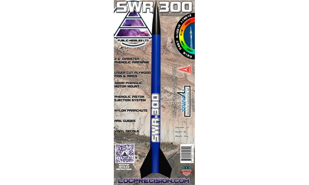 SWR-300 Public missiles Ltd Skinwalker ranch rocket kit model rocketry