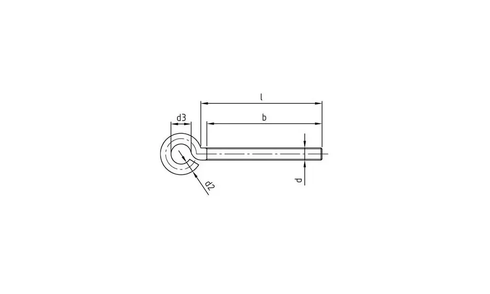 M5 x 40mm eye bolt screw stainless steel, Other product options: M5 x 40mm eye bolt stainless steel, 2 image model rocketry
