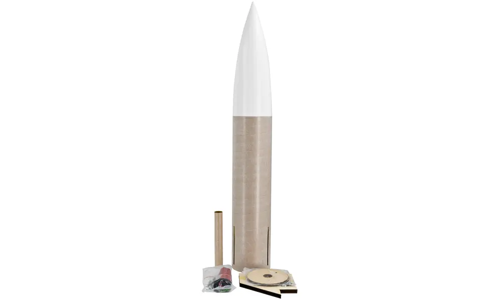 Warlock model rocket kit LOC precision - 7.5" / 190mm diameter, 2 image model rocketry