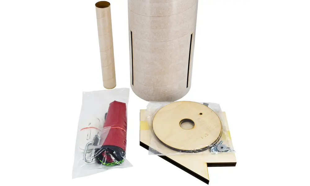 Warlock model rocket kit LOC precision - 7.5" / 190mm diameter, 3 image model rocketry