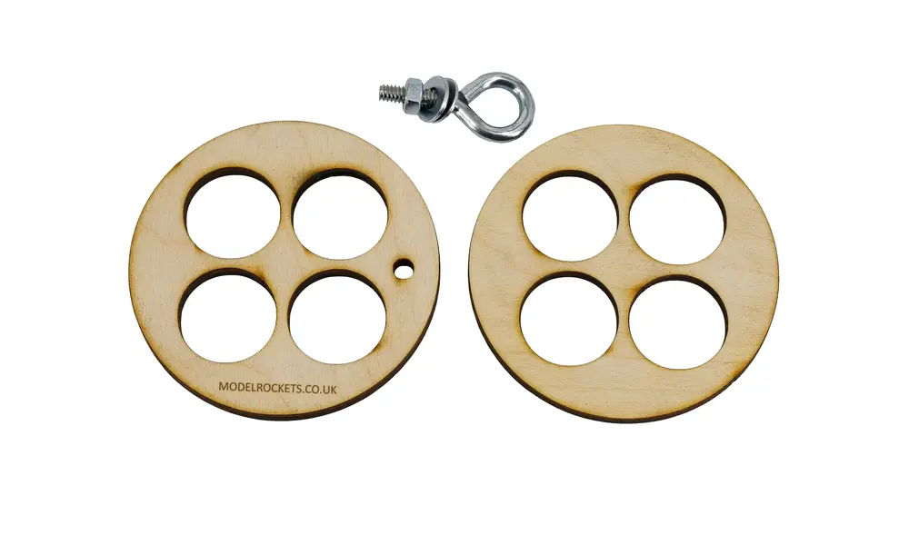 Anillos de centrado de 99 mm (3,9") de diámetro exterior a 4 x 29 mm de diámetro interior para fuselaje LOC de 3,9" (99 mm), Opciones de producto: 99 mm de diámetro exterior, 4x29 mm de diámetro interior LOC-CR