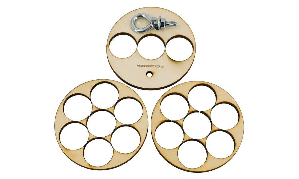 Anelli di centraggio da diametro esterno 99 mm (3,9") a diametro interno 7x29 mm per cellula LOC 3,9" (99 mm), Opzioni del prodotto: 99 mm diametro esterno 7x 29 mm diametro interno LOC-CR