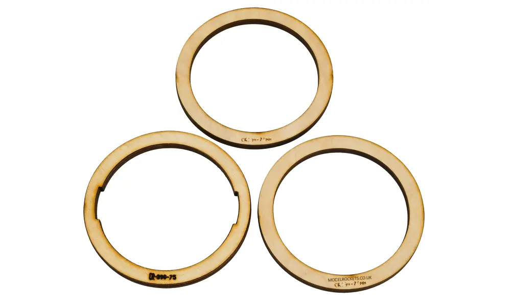 99mm (3.9") OD to 75mm ID Centering rings for LOC 3.9" (99mm) Airframe, Other product options: 99mm OD 75mm ID LOC-CR model rocketry