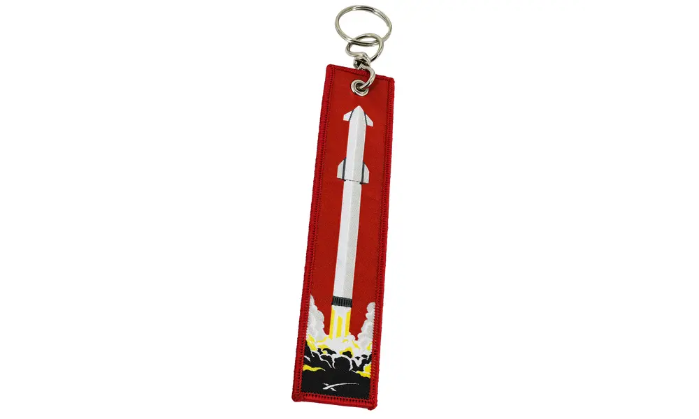 Spacex Falcon heavy / Remove before flight key chain ring [CLONE], Možnosti produktu: Přívěšek na klíče od SpaceX Starship