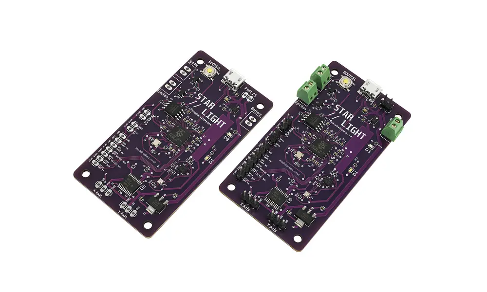 Placa de desarrollo de computadora de vuelo Starlight - RP2040 programable - con cabezales, Opciones de producto: Computadora de vuelo Starlight - HEADERS, 2 image