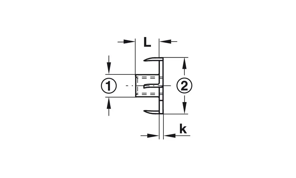 M5 x 9mm 4 pronged T nut - 5 pack [CLONE], Produktoptionen: M6 x 9 mm T-Mutter, 2 image