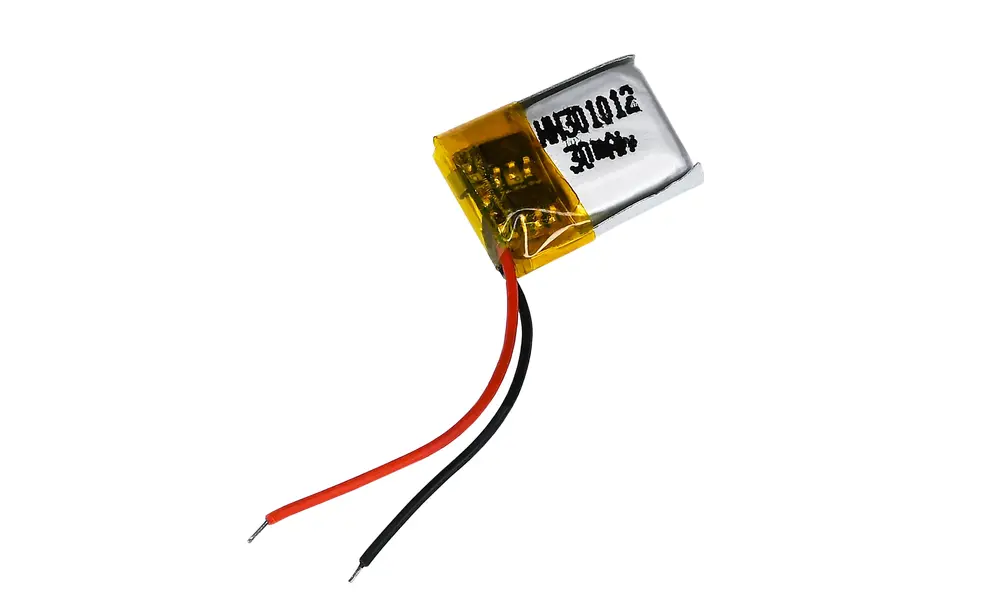30mAh 1S 3,7v LiPo, paljaat johdot litiumparisto model rocketry