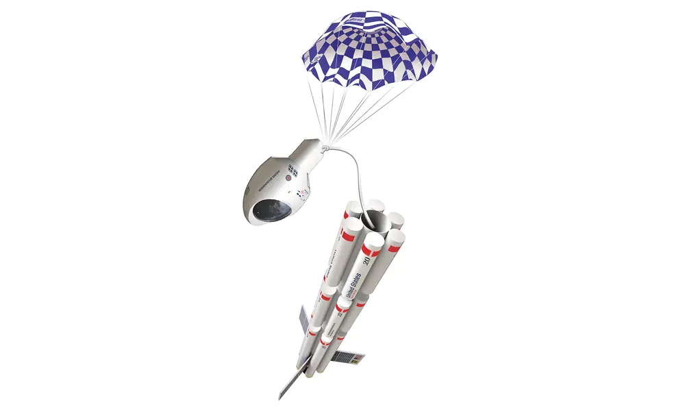 Explorer Aquarius model rocket, 6 image model rocketry