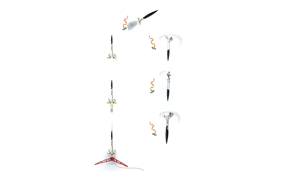Tazz model rocket, 5 image model rocketry
