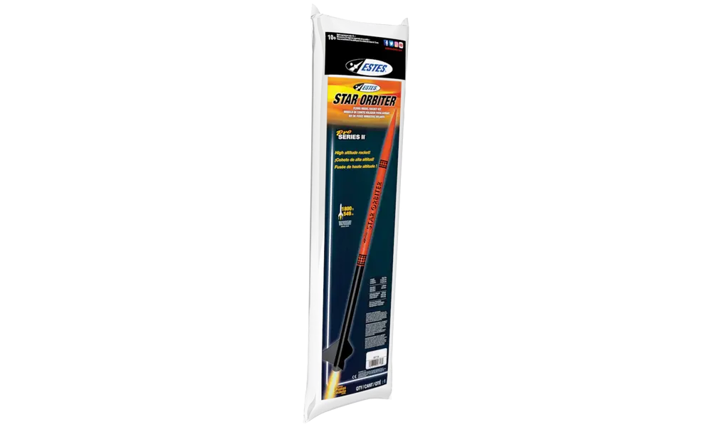 Pro Series II Estes Star Orbiter Model Rocket Kit, Skill Level 3, 6 image model rocketry